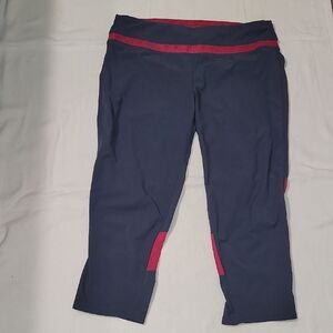 Navy and Red Athletic Leggings